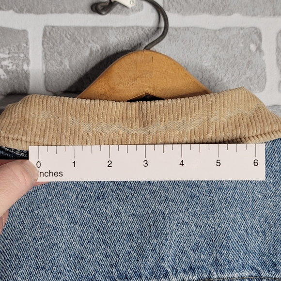 Storm Rider by Lee Vintage Denim Jean Jacket Blanket Lined Coat Men's Size L - Picture 13 of 16